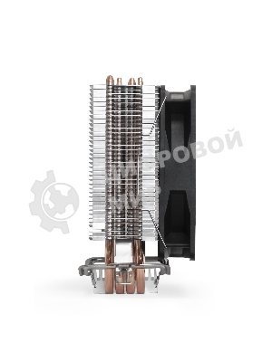 Кулер для процессора ExeGate Wizard EXX400V2-PWM.FRGb серебристый, 120 мм, алюминий/медь, 2400 об/мин, 24 дБ, 4 pin, 140 Вт, 155 мм