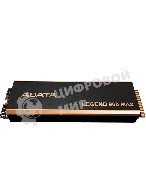 Накопитель SSD ADATA LEGEND 960 MAX, 4Tb, M.2 2280, PCIe 4.0 x4, NVMe, R/W 7400/6800, с радиатором