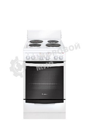 Плита электрическая Gefest 5140-01 0035 белый, конфорок 4 электрических, духовка 55 л, 50 см x 85 см x 58.5 см
