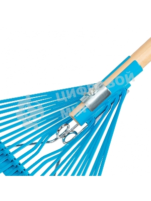Веерные Palisad luxe грабли с деревянным черенком стальные усилинные покрытые эпоксидом