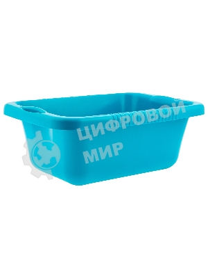 Таз пластмассовый прямоугольный 25 л, бирюзовый, HomePalisad