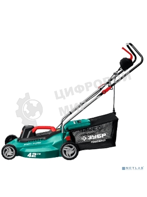 Газонокосилка сетевая, ш/с 420 мм, 11.3 кг ЗУБР 2000 Вт ГСЦ-42-2000