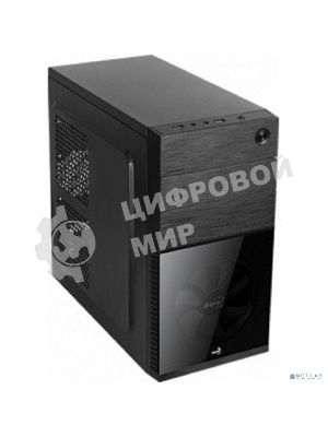 Компьютерный корпус Aerocool/Formula Cs-105, mATX, без БП, 187x361x355мм (ШxГxВ), USB 3.0 x1, USB 2.0 x1, металл 0,5мм, 120-мм вентилятор в комплекте, черный