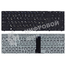 Клавиатура для ноутбука DNS Clevo WA50SFQ широкий Enter черный