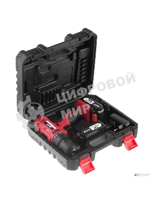 Дрель аккумуляторная Hiper 12В, 30Нм, 2Ач, 2 скорости, 2 акк, Li-ion, БЗП 10мм, кейс