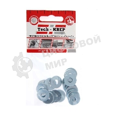 Шайба кузовная M6 цинк. DIN 9021 (уп.20шт) пакет Tech-Krep 103037