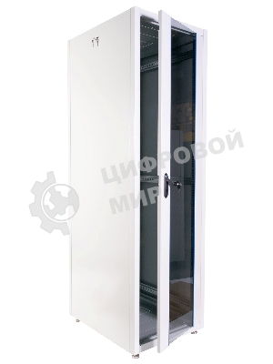 Шкаф телекоммуникационный напольный ЭКОНОМ 42U (800 × 1000) дверь стекло, дверь металл