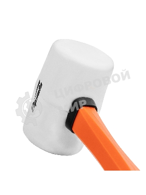 Киянка резиновая Sparta 450 г, белая резина, фибергласовая рукоятка