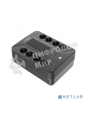 Источник бесперебойного питания CBR [UPS-OFB-101E-850] 850VA/510W, Schuko CEE 7 Outlets: (x4 Battery & Surge Protected; x4 Surge Protected), LED, AVR, SEC, 12V/8Ah