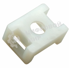 Площадка для крепления стяжки Rexant (ПС-2) 22x16 мм, белая, упаковка 100 шт.