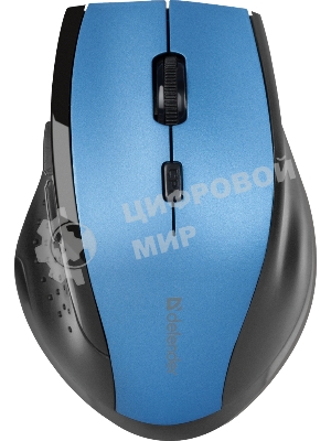 Мышь беспроводная Defender Accura MM-365 синий, 1600 dpi, радиоканал, USB, кнопки - 6