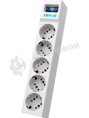 Сетевой фильтр ZIS PILOT Surge protector Pilot SG5 5 outlets (GP), 10A/2.2kVt, automatic circuit-breaker, 7 m