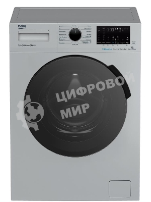 Стиральная машина Beko WSPE7H616S cеребристый, загрузка фронтальная 7,5 кг, 1200 об/мин., класс: А