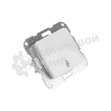 Переключатель Kranz DEA 1кл прох. с/у 10А мех. белый