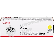 Картридж лазерный Canon 069Y (5091C002) желтый (2000 стр.) для Canon MF752Cdw/754Cdw, LBP673Cdw