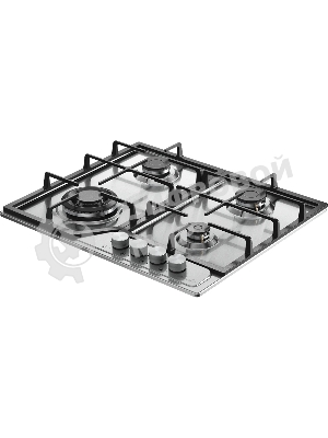 Варочная поверхность MONSHER MSG 63 Acier, газ, High-Tech, 58 см, автоматический электроподжиг, газ-контроль, форсунки под сжиженый газ, SABAF конфорки, чугунные решетки, нержавеющая сталь