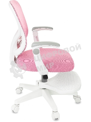 Кресло детское Бюрократ BuroKIDS 3 розовый Velvet 36, крестов. пластик