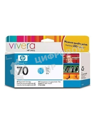 Картридж струйный HP №70 C9452A голубой для HP DJ Z2100/Z3100 (130мл)