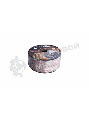 Кабель акустический Rexant 2х1,00 мм², прозрачный SILICON, бухта 100 м