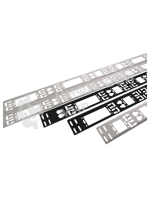 Вертикальный кабельный органайзер в шкаф, ширина 150 мм 42U, черный