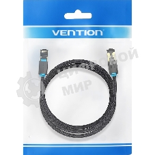 Патч-корд Vention прямой SFTP cat.8 RJ45 - 2м. черный Тканевая оплетка