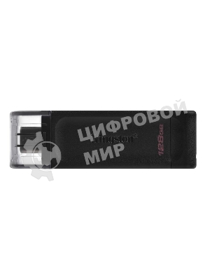 Флешка USB Kingston DataTraveler DT70 (DT70/128Gb), 128Gb, USB Type-C 3.2, R/W 70/45, черный