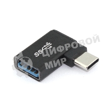 Переходник OTG USB Type A мама на Type-C папа угловой