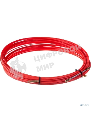 Протяжка кабельная Rexant (мини УЗК в бухте), стеклопруток, d=3,5 мм, 25 м, красная