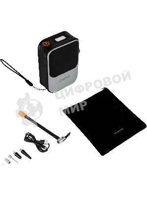 Автомобильный компрессор Digma QBK-120G серый, шланг 0.2м