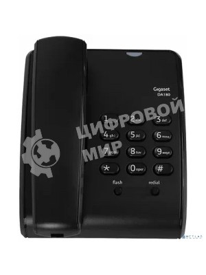 Телефон проводной Gigaset DA180 черный