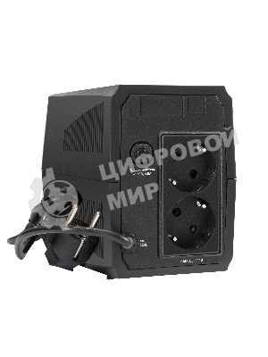 Источник бесперебойного питания ExeGate Power Back BNB-500.LED.2SH 500VA/300W, LED, 2*Schuko, черный