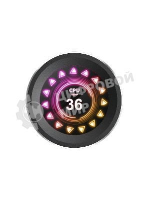 Водяное охлаждение для процессора SAMA Q60 Black (360мм, LED temp., черный, ARGb/Fans: 3x120мм, 86CFM, 30dBA, 2600RPM/Pump height 64мм, 30dBA, 2800RPM, Rad thickness 27мм/S: 1851, 1700, 1200, 20XX, 115X, AM5, AM4)