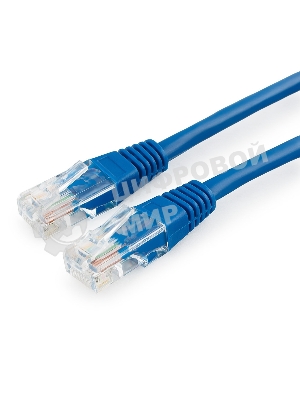 Патч-корд медный UTP Cablexpert PP10-1M/B cat.5e, 1м, литой, многожильный, синий