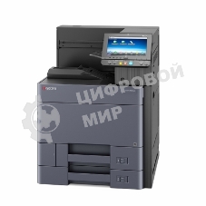 Принтер Kyocera P8060cdn, цветной лазерный A3, 60 стр/мин, 1200 dpi, 4 Gb+8 Gb SSD+320 GB HDD, дуплекс, USB 2.0, Network, touch panel (max 225000 лист./мес. Старт.к-жи: черный на 15000 стр, цветные на 10000 стр)