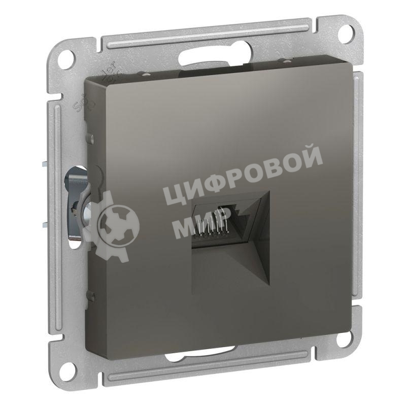 Розетка компьютерная RJ45, механизм ATN000983 Schneider Electric Сталь