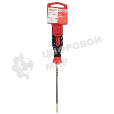 Отвертка шлицевая Rexant SL 4х100 мм, трехкомпонентная рукоятка, сталь S2