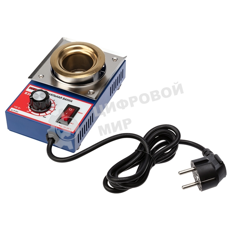 Паяльная ванна Rexant, модель R38, 100 Вт, ø 38 мм, 200-480 °C