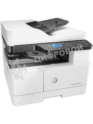 МФУ лазерное HP LaserJet MFP M443nda (8AF72A), A3, ч/б, печ. до 25 стр/мин. (А4) до 13 стр/мин. (А3), скан. до 21 стр/мин., 1200 x 1200 dpi (печать) 600x600dpi (скан.), USB, RJ-45