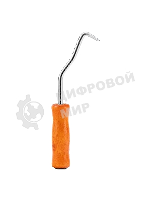 Крюк для вязки арматуры Сибртех 210 мм, деревянная рукоятка