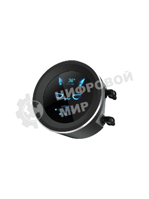 Водяное охлаждение для процессора SAMA Q60 Black (360мм, LED temp., черный, ARGb/Fans: 3x120мм, 86CFM, 30dBA, 2600RPM/Pump height 64мм, 30dBA, 2800RPM, Rad thickness 27мм/S: 1851, 1700, 1200, 20XX, 115X, AM5, AM4)