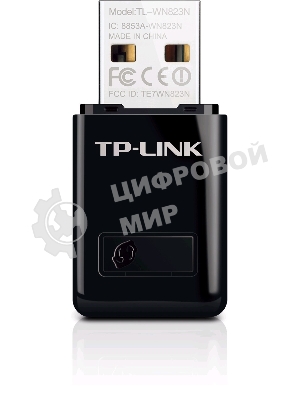 Сетевой адаптер TP-Link SOHO TL-WN823N Беспроводной USB мини адаптер 300 Мбит/с стандарта N c кнопкой QSS(Realtec)