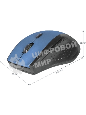Мышь беспроводная Defender Accura MM-365 синий, 1600 dpi, радиоканал, USB, кнопки - 6