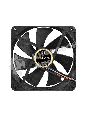 Вентилятор для корпуса ExeGate EX14025B4P-PWM черный, 140 мм, 1200 об/мин, 28 дБ, 4 pin