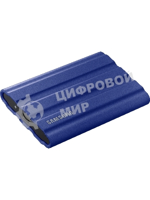 Внешний SSD Samsung T7 Shield, 2TB, USB 3.2 Gen 2 Type-C, R/W 1050/1000, синий