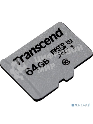 Флеш карта microSD 64Gb Transcend microSDXC Class 10 UHS-I U1, (без адаптера), TLC