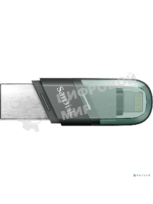 Флешка USB Sandisk 128Gb iXpand Flip SDIX90N-128G-GN6NE USB3.1 зеленый/серебристый