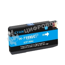 Картридж струйный NVPrint 711 (NV-CZ130A) Cyan для HP Designjet T120/T520 (27 мл)