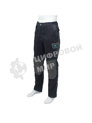 Брюки профессиональные рабочие, 97% хлопок 3% спандекс, XXL Gross