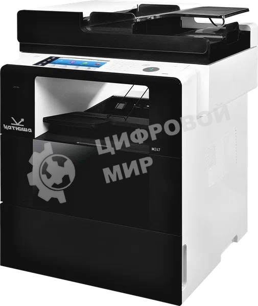 МФУ лазерное Катюша M247ep, A4+, ч/б, печ. 47 стр/мин., скан. до 60 стр/мин., 1200 x 1200 dpi (печать) 600 x 600 DPI (скан.), USB, Ethernet, Wi-Fi - российская сборка