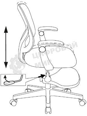 Кресло детское Бюрократ BuroKIDS 3 розовый Velvet 36, крестов. пластик